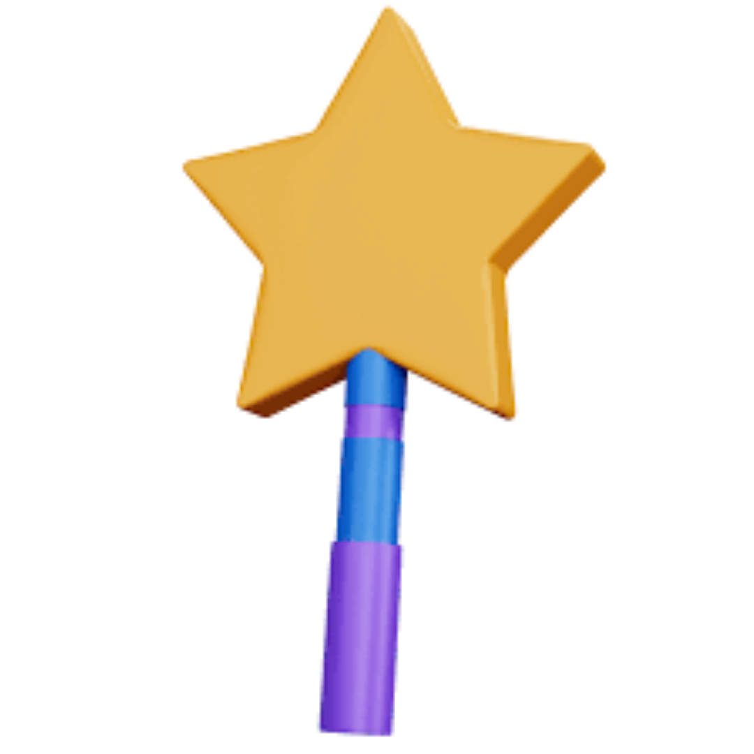 MAGIC WAND WITH STAR 700691